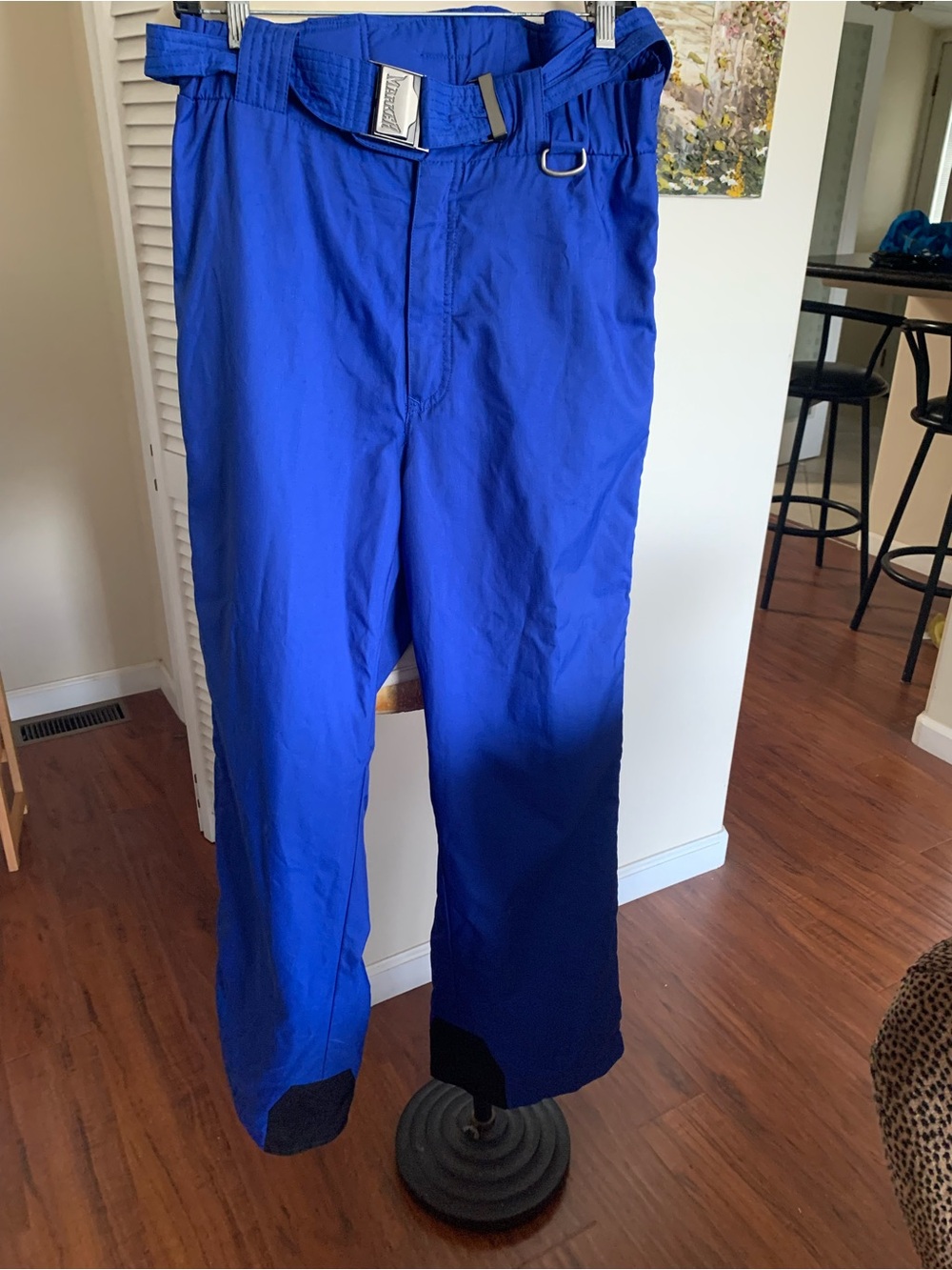 Marker Men's Royal Blue ski Pants with Integrated Belt